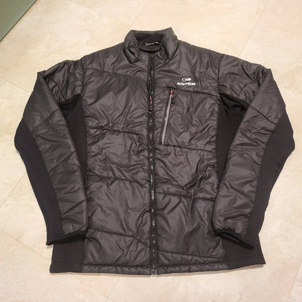 Eider Womens Size XL‎ Black Lightweight Zip Pockets Primaloft France Jacket